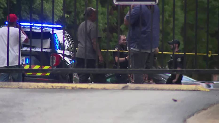 Atlanta police investigate after a man was found shot to death at the Columbia Commons apartments located at 2524 Martin Luther King Jr Drive SW on August 4, 2022.