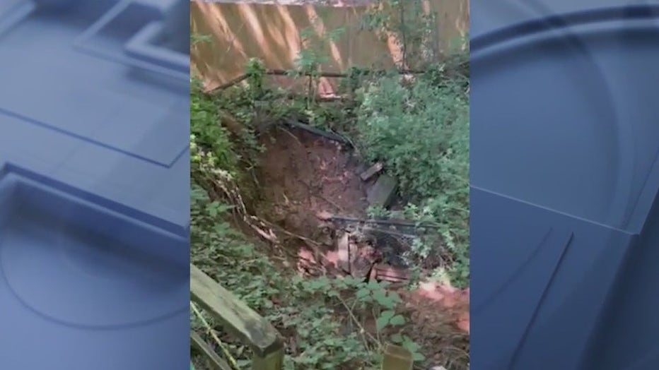 Massive sinkhole consumes DeKalb County backyard, homeowners waiting on county 1 snapshot 91