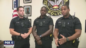 Atlanta police recruits help woman whose son was locked in the car