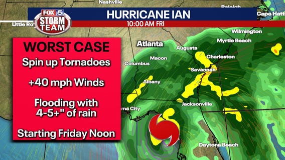 Georgia closely monitoring Hurricane Ian's path as storm heads toward Florida