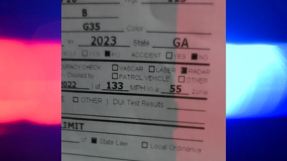 19-year-old racer caught driving 133 mph in Powder Springs, police say