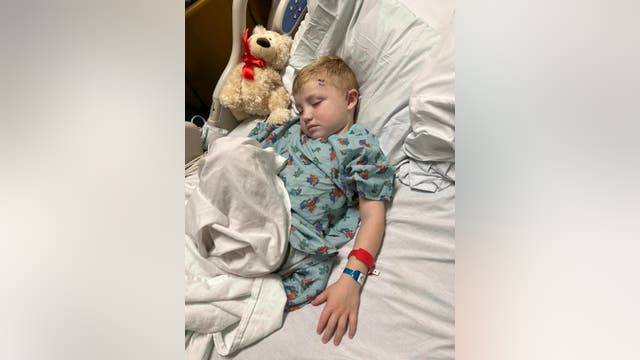 Woodstock police officer's son suffers setback after undergoing brain surgery to remove cancerous tumor