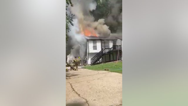 Video shows flames after car explodes near Gwinnett County home
