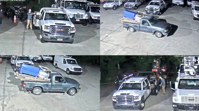 Man caught on camera breaking into trucks at Stockbridge business, police say