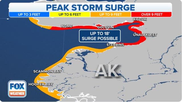 Former Typhoon Merbok to blast western Alaska with historic storm surge, 90 mph wind and 50-foot seas