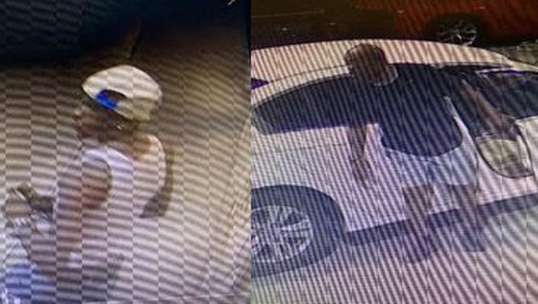 Police shared images of the men investigators believe went to the rental car lot on Thurnton Road in Lithia Springs and stole a black 2022 Chrysler Pacifica with a Georgia license plate: TFB 7514.