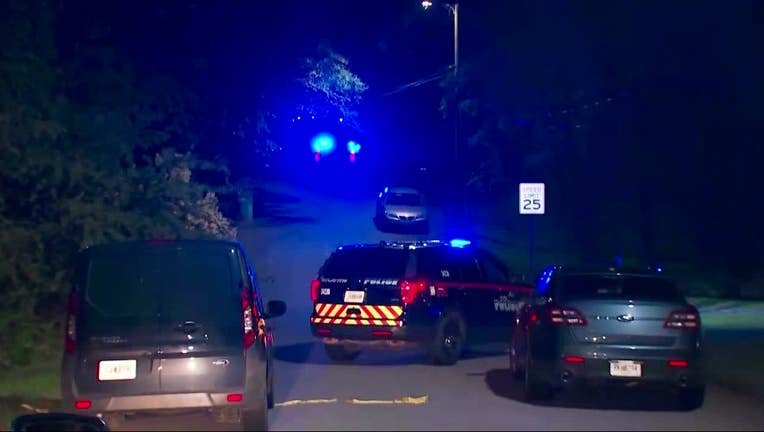 Police investigating a shooting on Lynfield Drive in Atlanta.