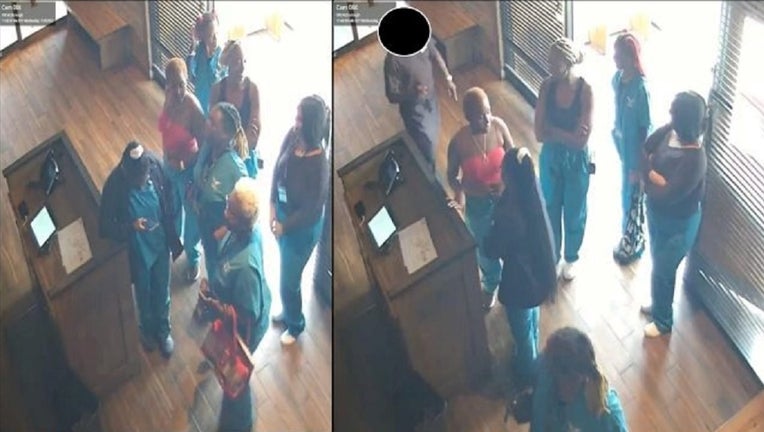 McDonough police released these images showing individuals believed to be involved in a dine-and-dash case on July 20, 2022.