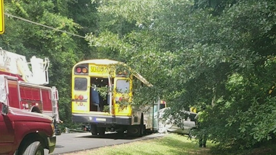 Albert Rivenburgh helped 18 school children and their bus driver escape after a dangerous crash.