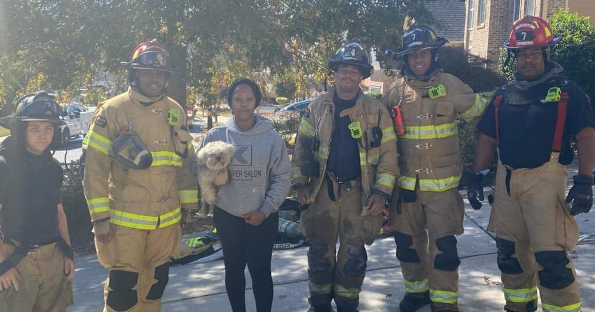 Firefighters save dog trapped in South Fulton house fire | FOX 5 Atlanta