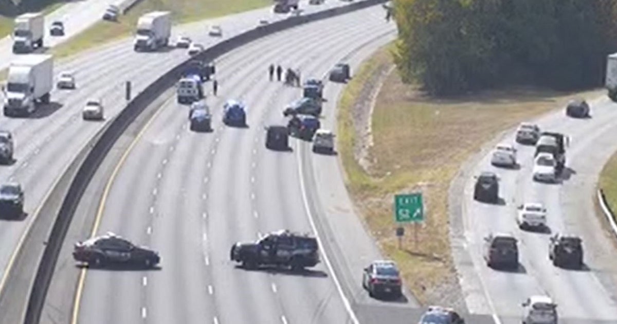 Driver on I-285 west found dead in crashed car following shooting ...