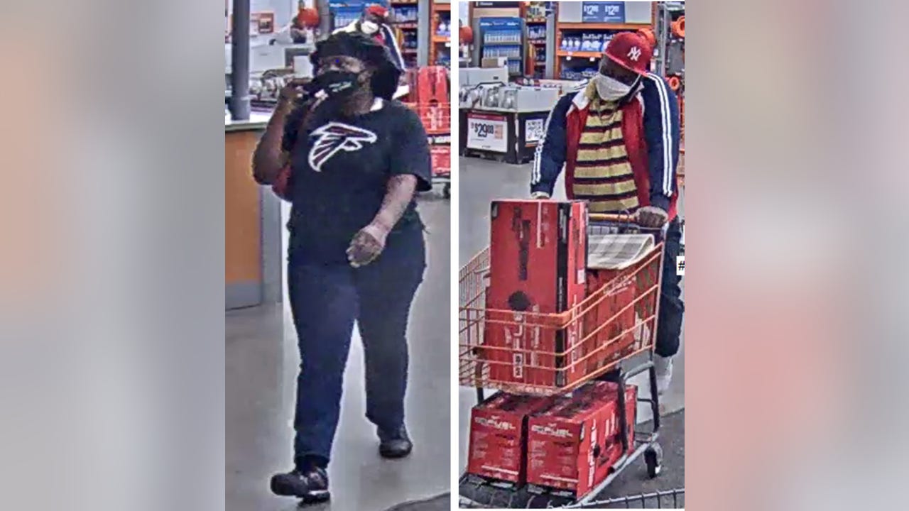 Police Man and woman shoplift multiple items from McDonough Home Depot