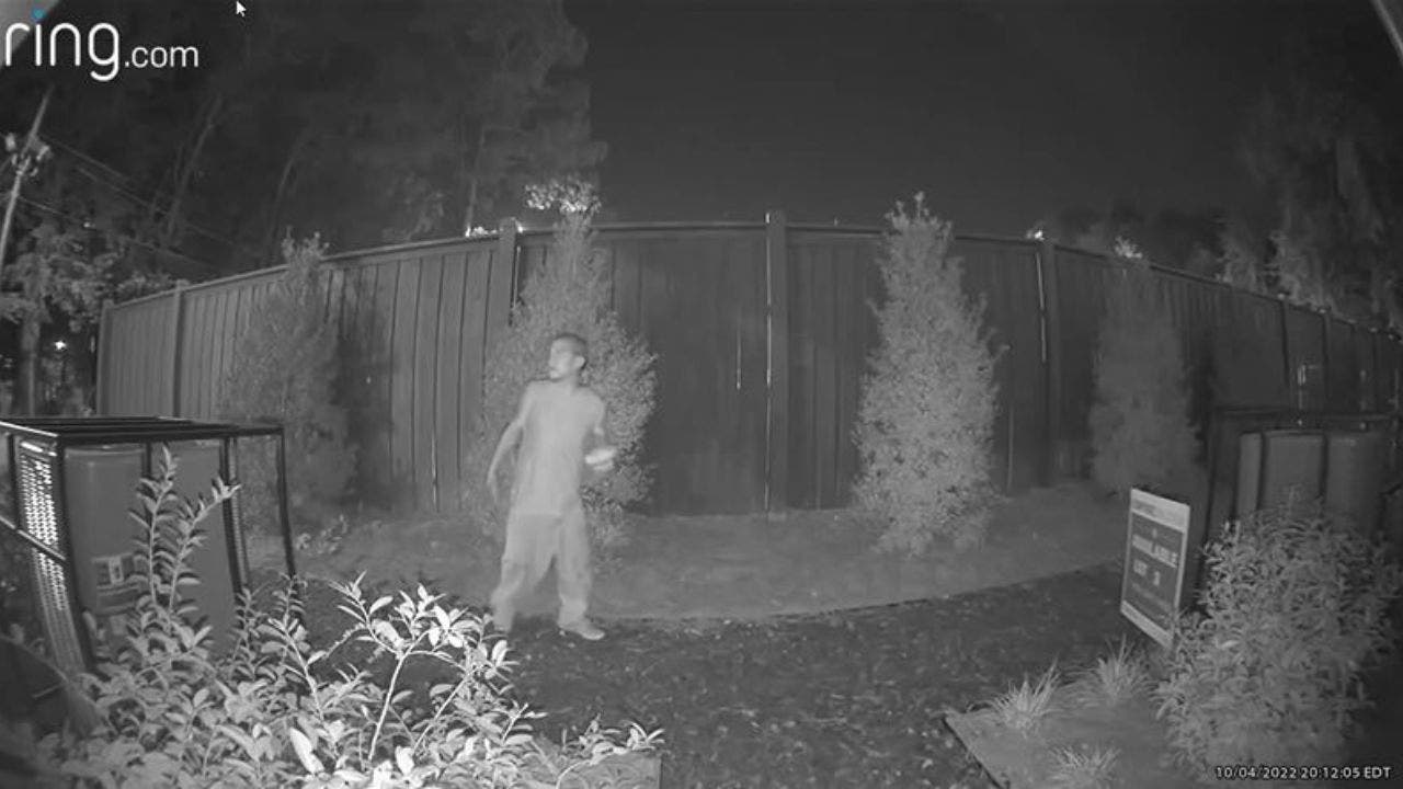 Ring surveillance footage catches suspect vandalizing home