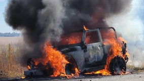 Mail truck potentially carrying absentee ballots 'burned to a crisp' in south Georgia, officials say