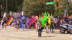 Large crowd attends first Atlanta Gay Pride parade in two years