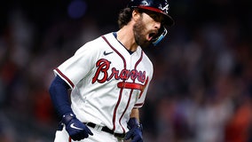 Swanson, Olson go deep vs Scherzer, Braves take NL East lead