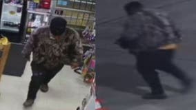 Deputies search for suspect in armed robbery at gas station