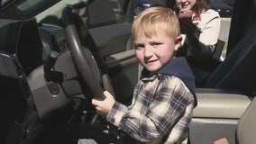 6-year-old Woodstock boy battling cancer gifted with new vehicle