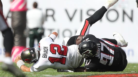 Source: Brady could be fined for apparent kick of Jarrett