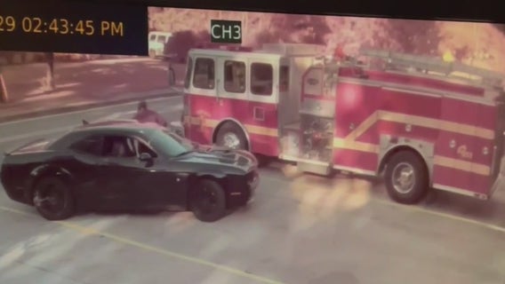 Caught on camera: Suspect steals jaws of life off fire truck in Clayton County