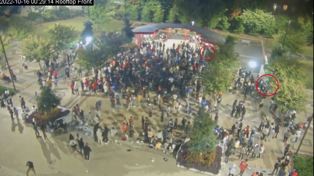Video shows crowd scatter when gunshots were fired at Atlanta University Center