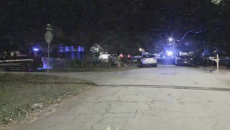 Police investigate a deadly shooting along Monterey Drive in DeKalb County on Oct. 26, 2022.