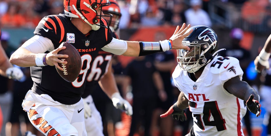 Joe Burrow throws for 345 yards during Bengals-Falcons first half