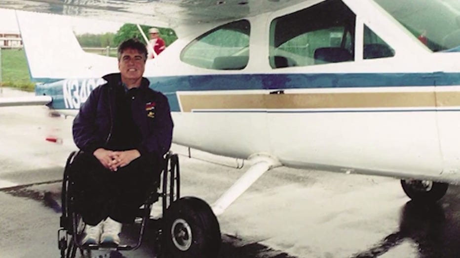 Challenge Air founder Rick Amber was one of the first FAA certified pilot that used hand controls for brakes and rudders.