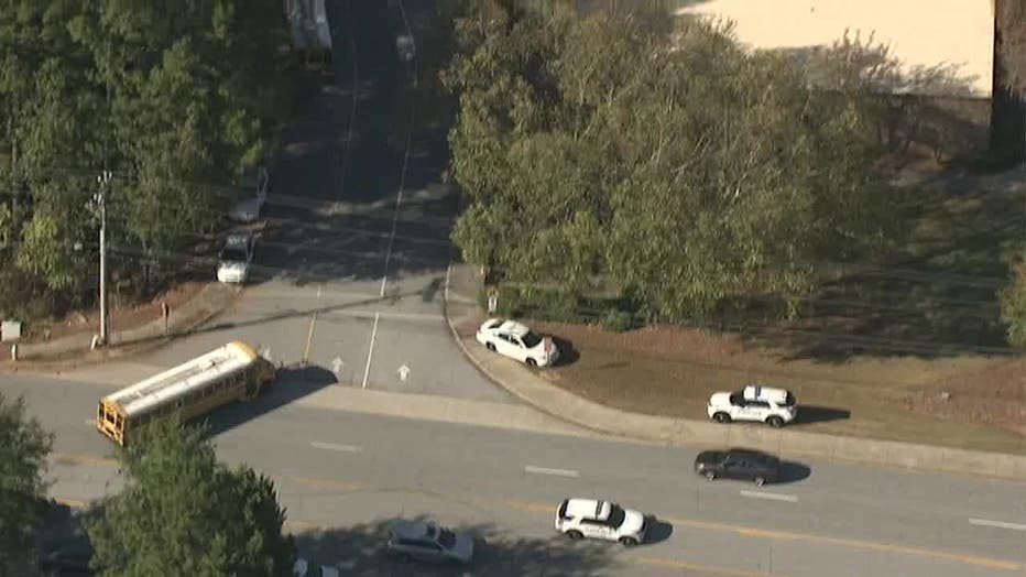 Police at the scene of Shiloh High School after someone may have fired a weapon, according to school officials.