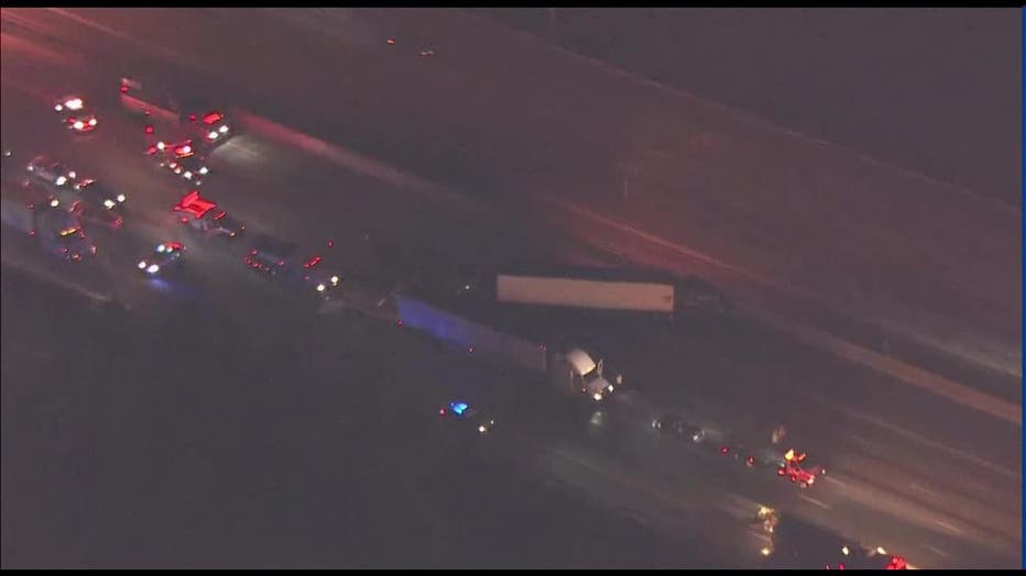 Major crash on I-85 on Oct. 5, 2022, in Gwinnett County.