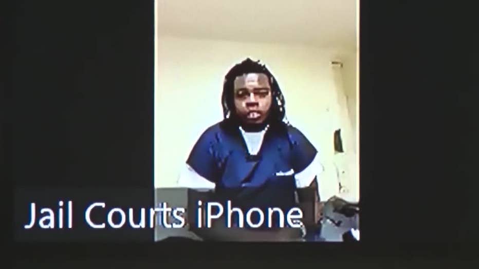 Gunna, whose name is Sergio Kitchens, makes a virtual court appearance.