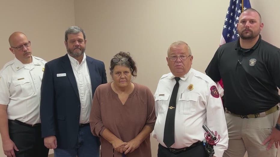 Brenda Kairis was honored by Georgia Arson Control, the fire department and sheriff's office of Carroll County on Oct. 13, 2022.