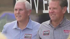 Former VP Pence joins Gov. Kemp in Forsyth County ahead of Midterm Election
