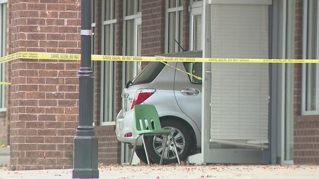 Car crashes into DeKalb County school