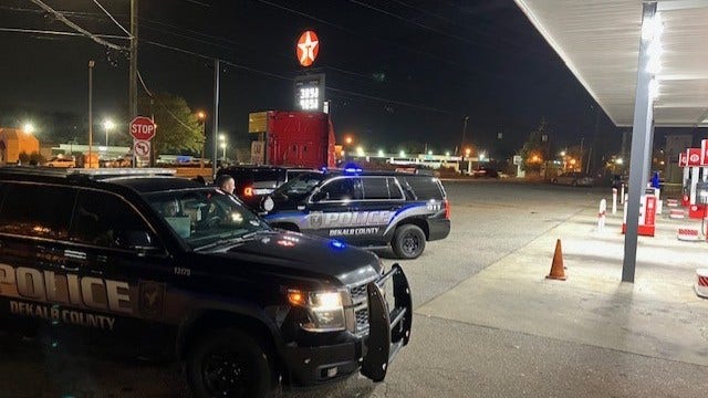 Two men hospitalized in shooting at Memorial Drive gas station, police say
