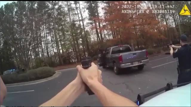 Body camera video shows man throw pistol from truck during traffic stop