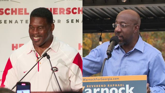 Walker, Warnock campaign full steam ahead across state