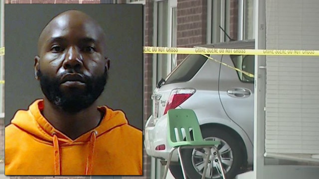 Man arrested after car crashes into all-girls school in DeKalb County