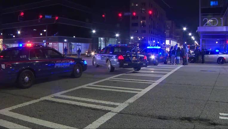 Police investigate shooting on 17th Street in Atlanta.