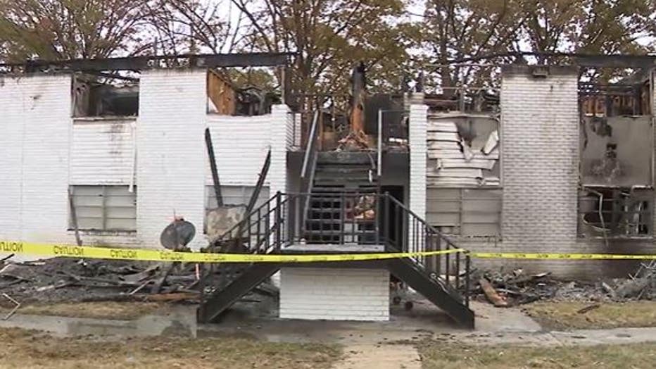 A look at the damage left from the deadly fire at Polaris East Point Apartments.