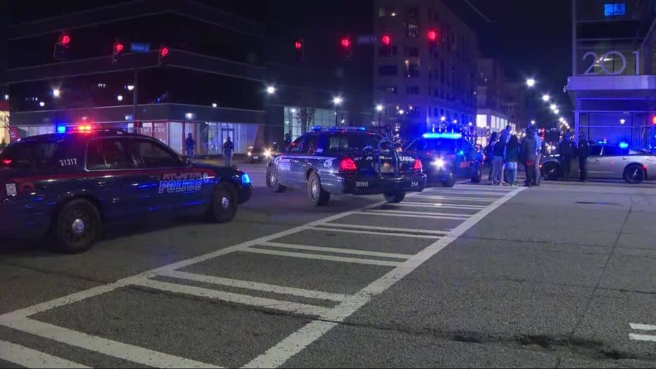 Police investigate shooting on 17th Street in Atlanta.