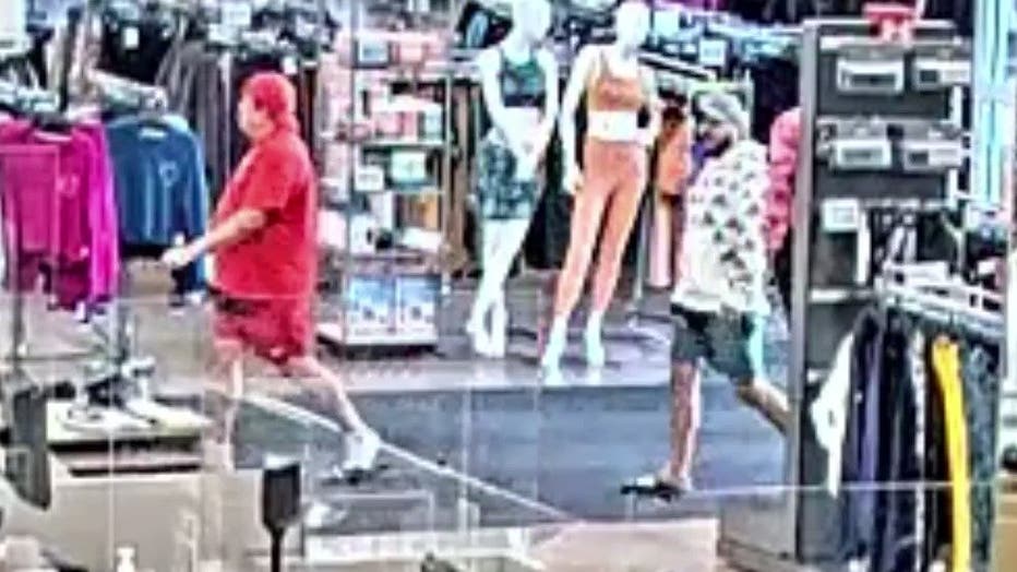 Two men wearing fanny packs targeted high-end fragrances from the Newnan Khols, the Coweta County Sheriff’s Office says.