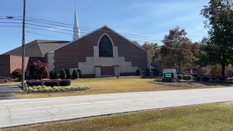 Flat Creek Baptist in Fayetteville was one of 36 metro Atlanta churches investigators say was targeted by a multimillion dollar theft ring during the pandemic.