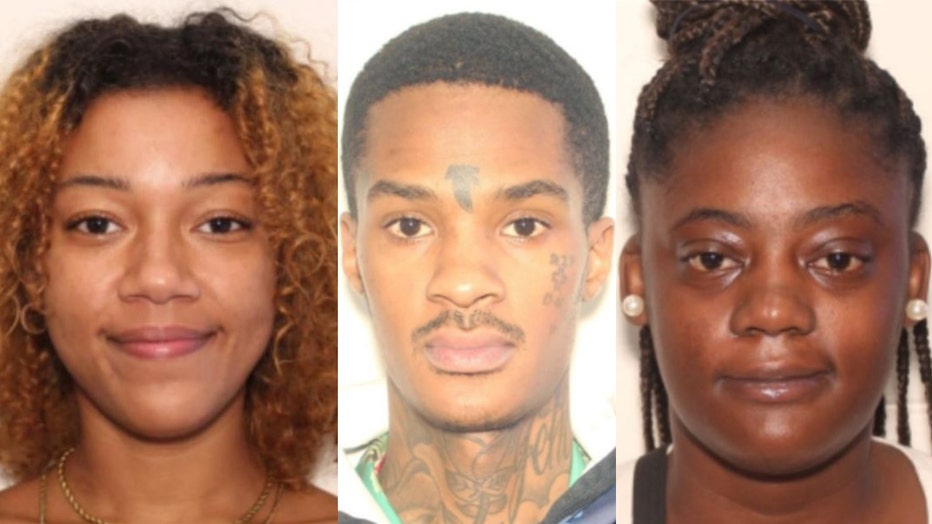 From left to right, DeMarie Ayanna Coulter, Joseph Kimber and Lashonda Lay