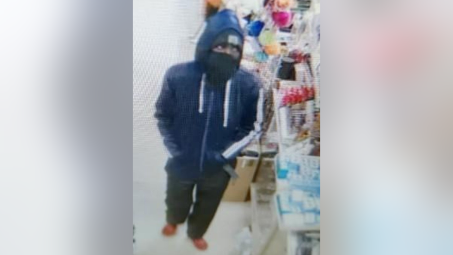 East Point Police released this image of a suspect in a violent robbery where a woman was shot at a beauty salon on Washington Road on November 15, 2022.