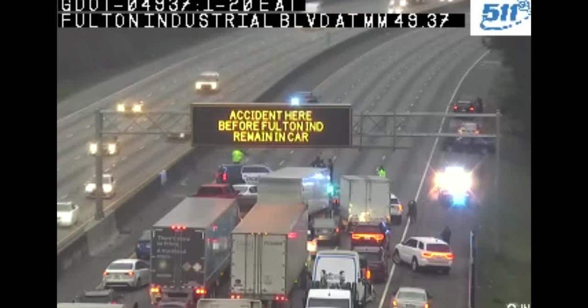 Lanes re-open after 'major' crash on I-20 west | FOX 5 Atlanta