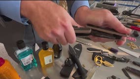 TSA shows off items confiscated at Atlanta's airport ahead of Christmas travel season