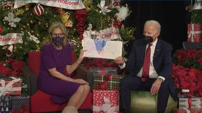 President Biden, first lady bring holiday cheer to Children’s National Hospital