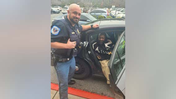 Cobb County police officer buys man hotel room, warm meal