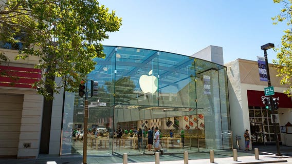 Video: California Apple store ransacked by thieves as staff warn customers not to stop them
